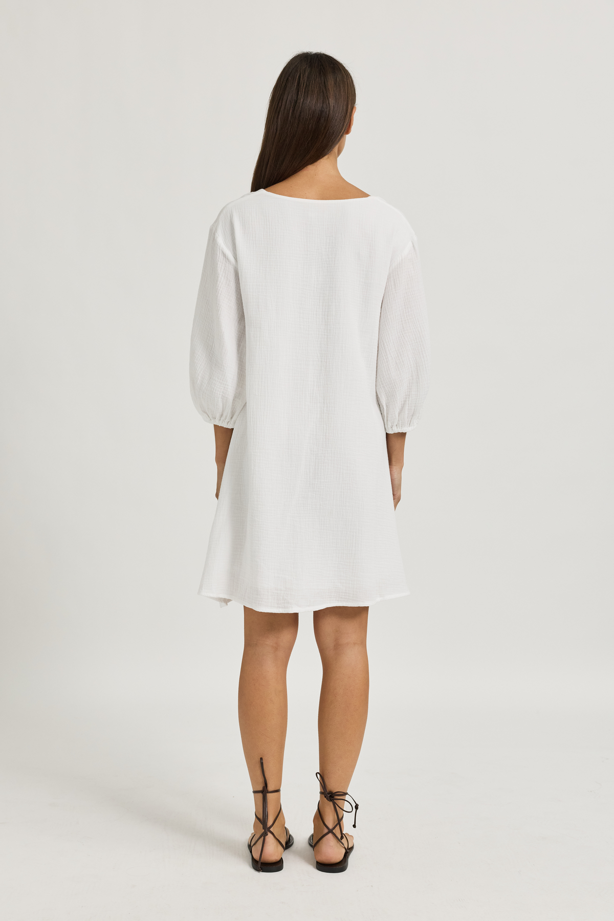 Soma Cotton Mini Dress - White