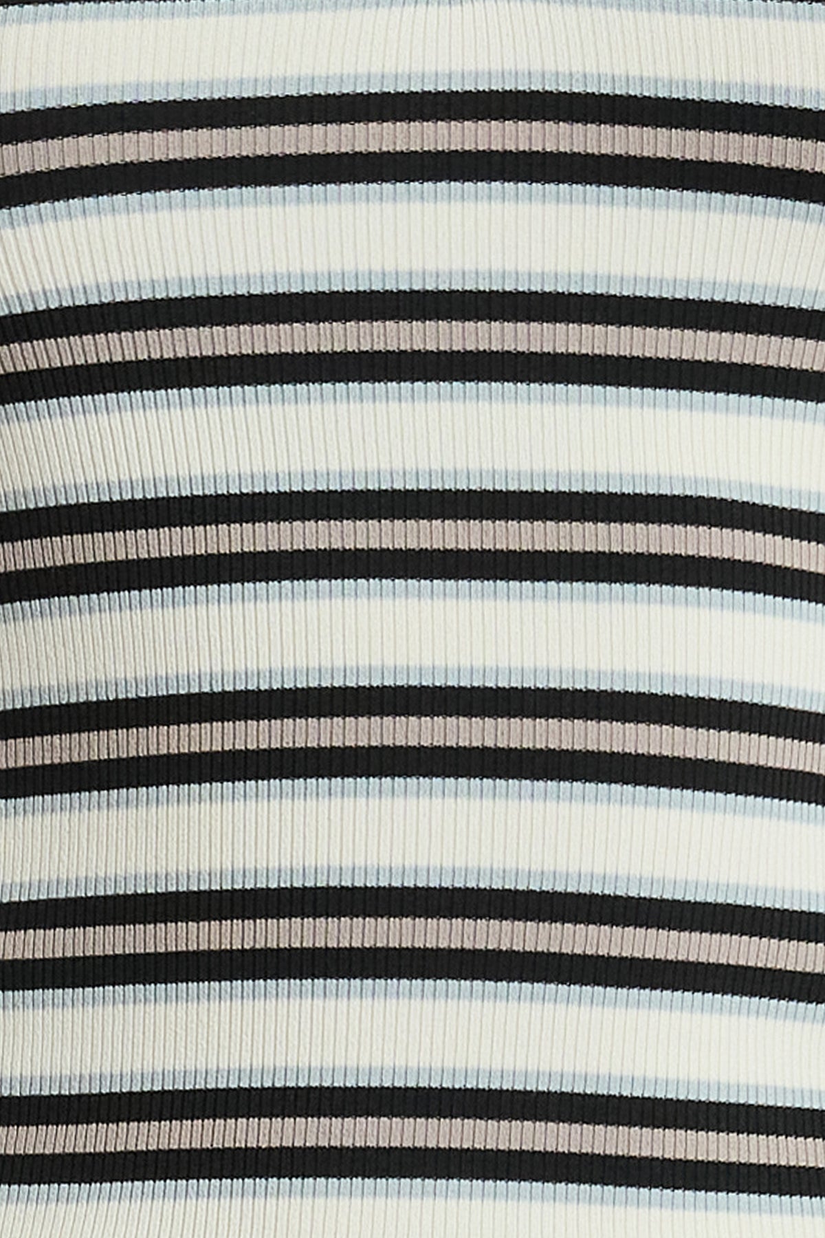 Ariana V-Neck Stripe Tank - Cream / Black / Beige