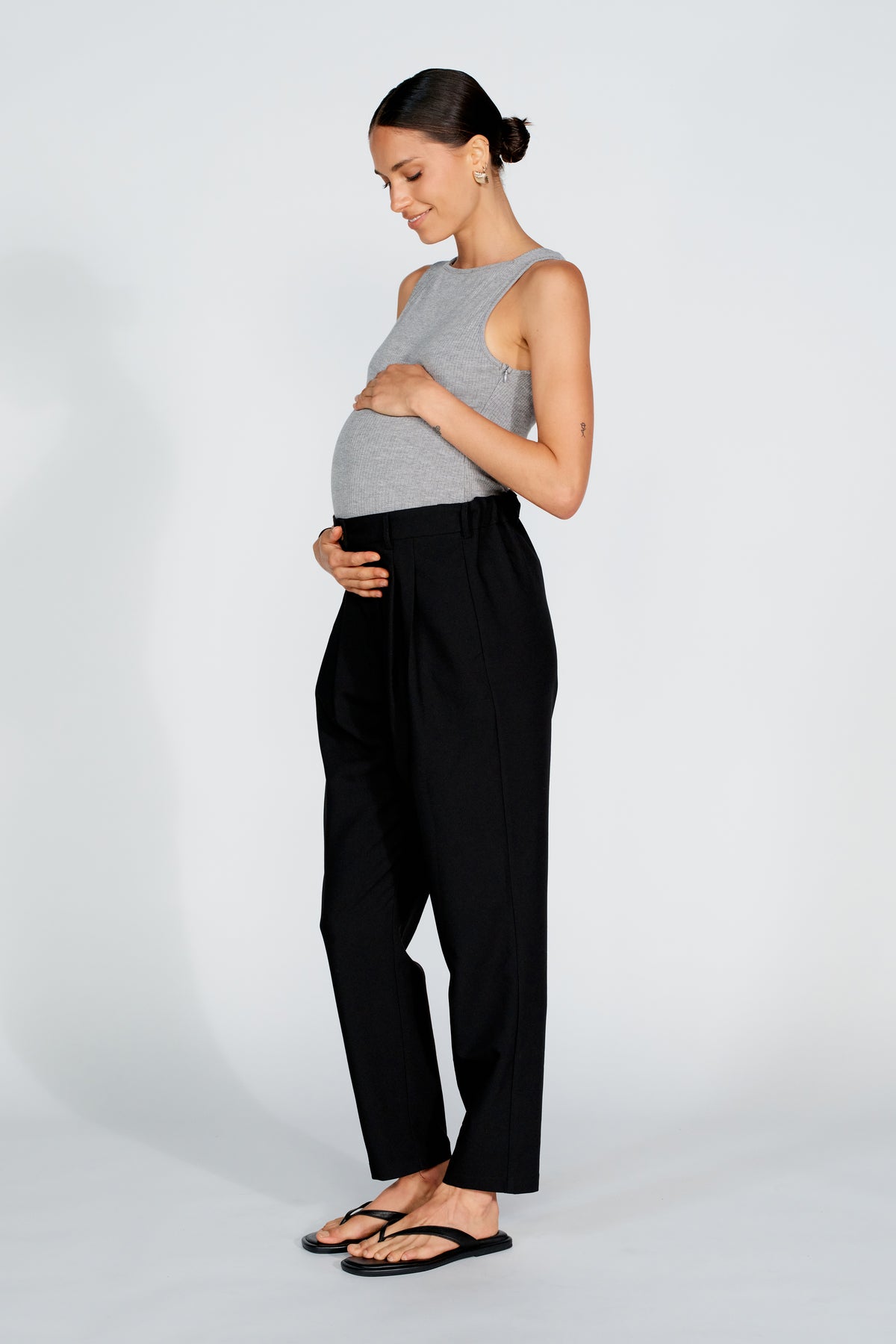 Sadie Adjustable Tailored Trouser - Black