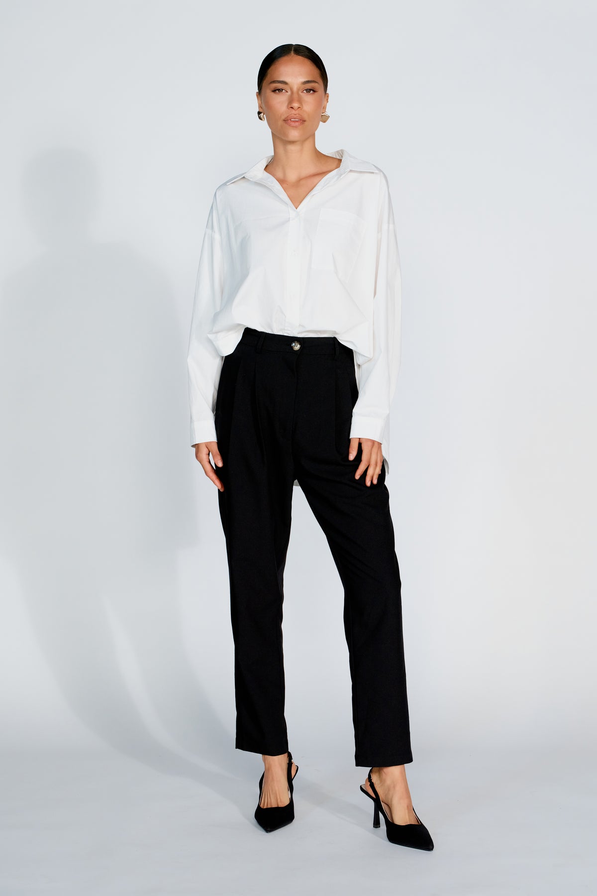 Sadie Adjustable Tailored Trouser - Black