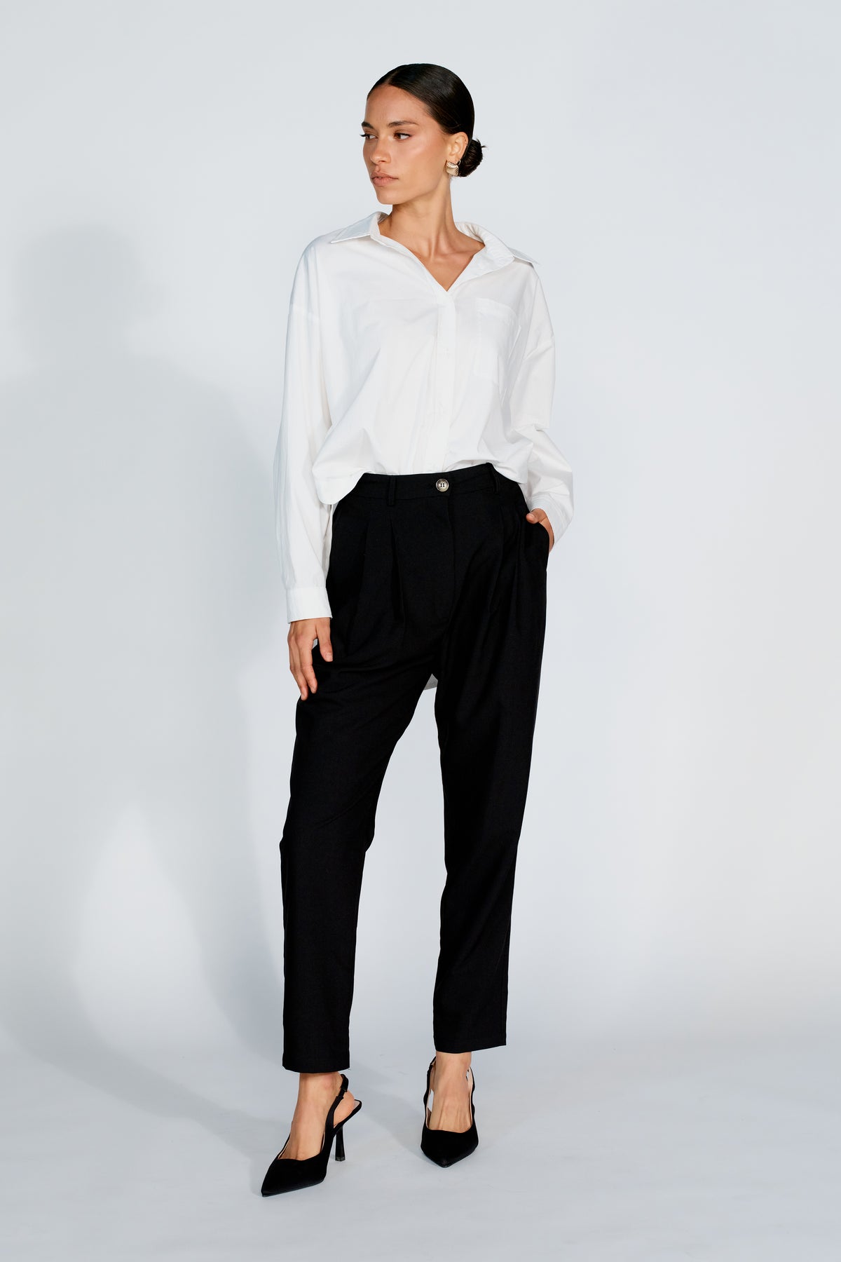 Sadie Adjustable Tailored Trouser - Black
