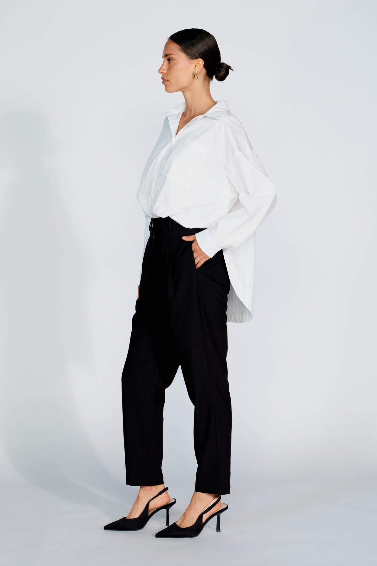 Sadie Adjustable Tailored Trouser - Black