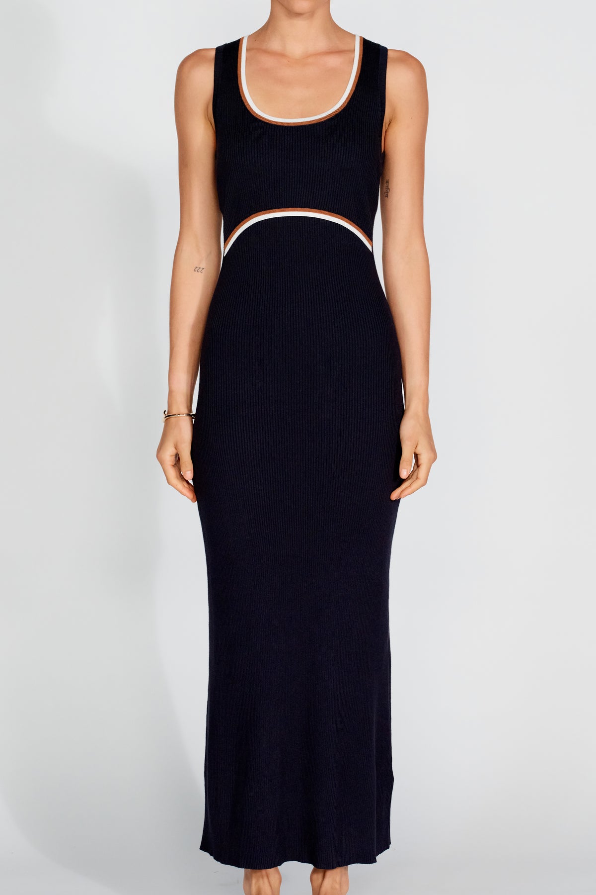 Rowe Knit Scoop Tank Dress - Navy
