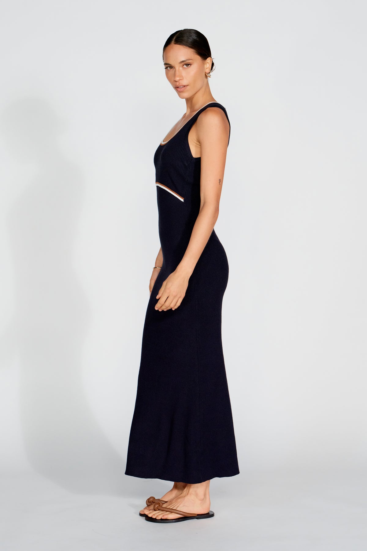 Rowe Knit Scoop Tank Dress - Navy