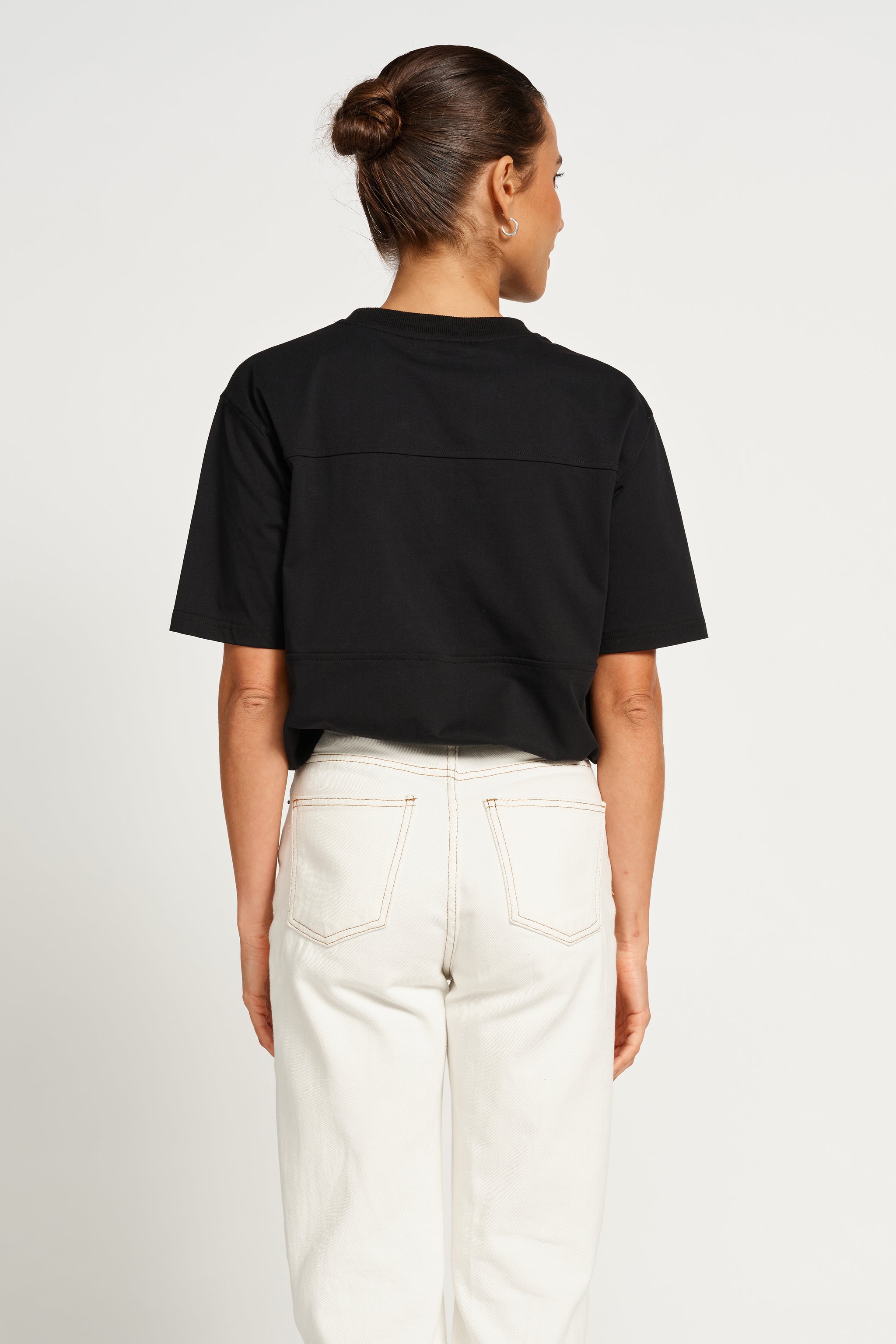Black and Beige Breastfeeding Friendly Tee – Apero Label