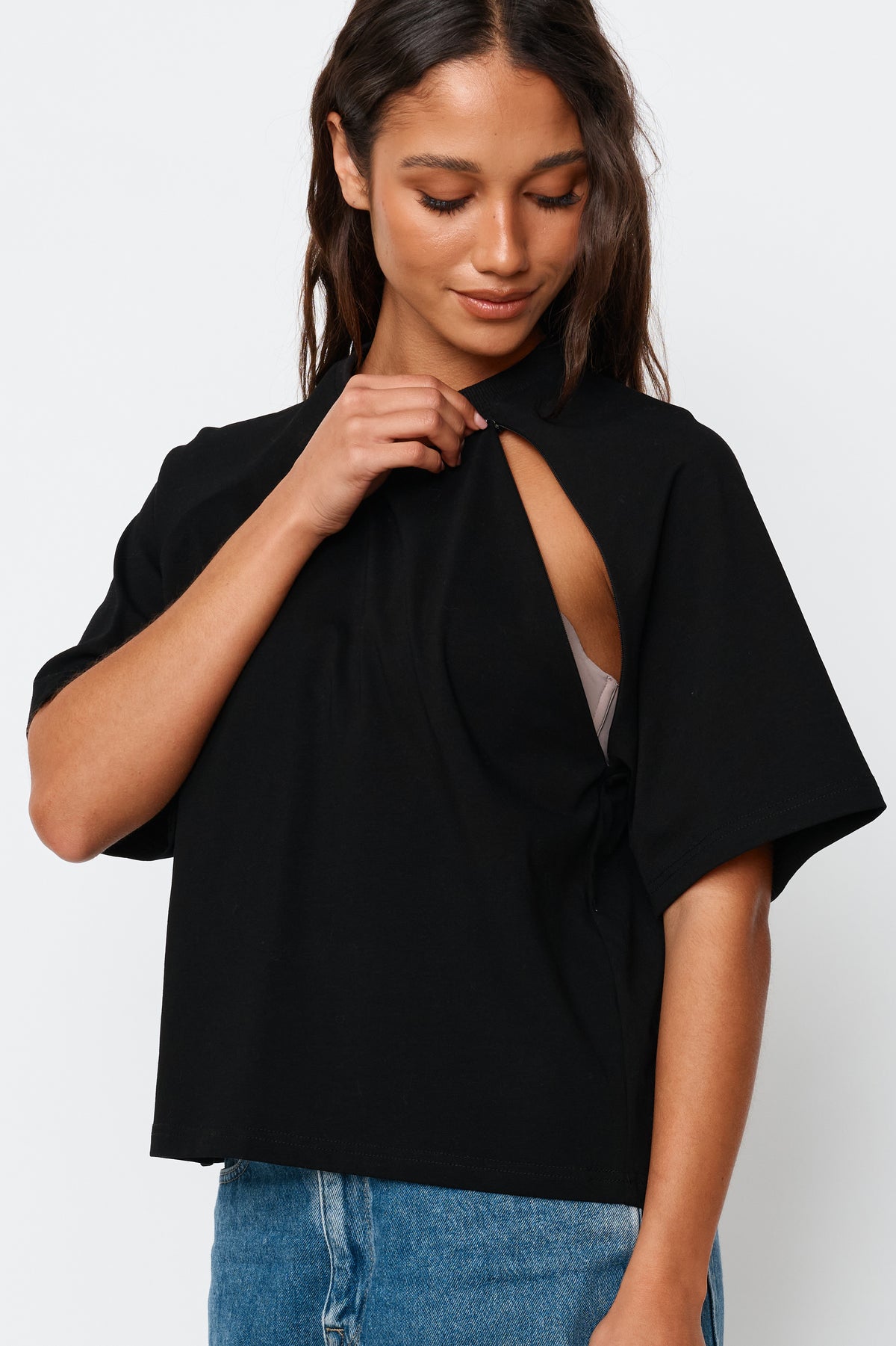 Classique Box-Cut Tee - Black