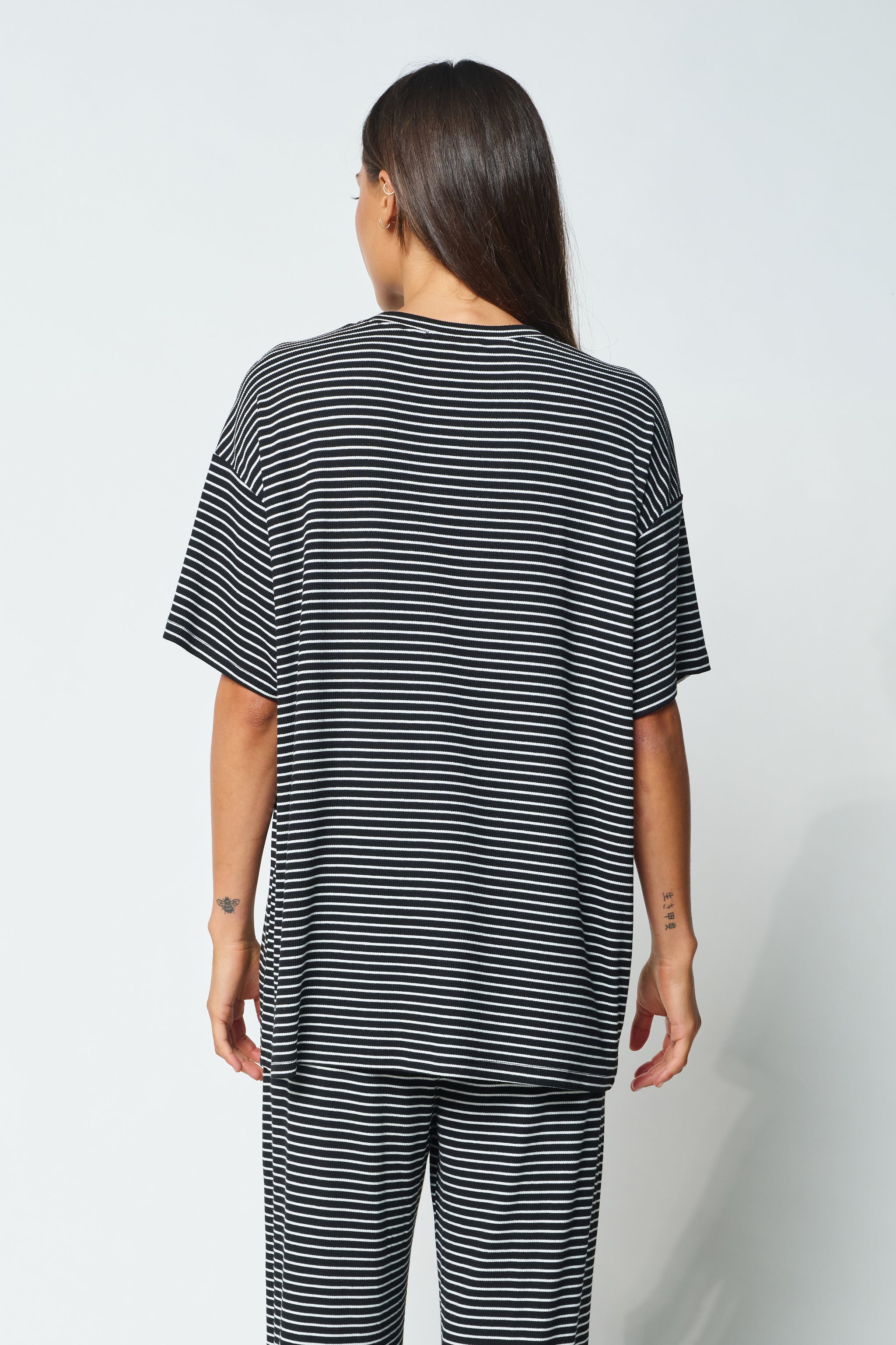 Wrap Panel Breastfeeding Friendly Tee - Stripe – Apero Label