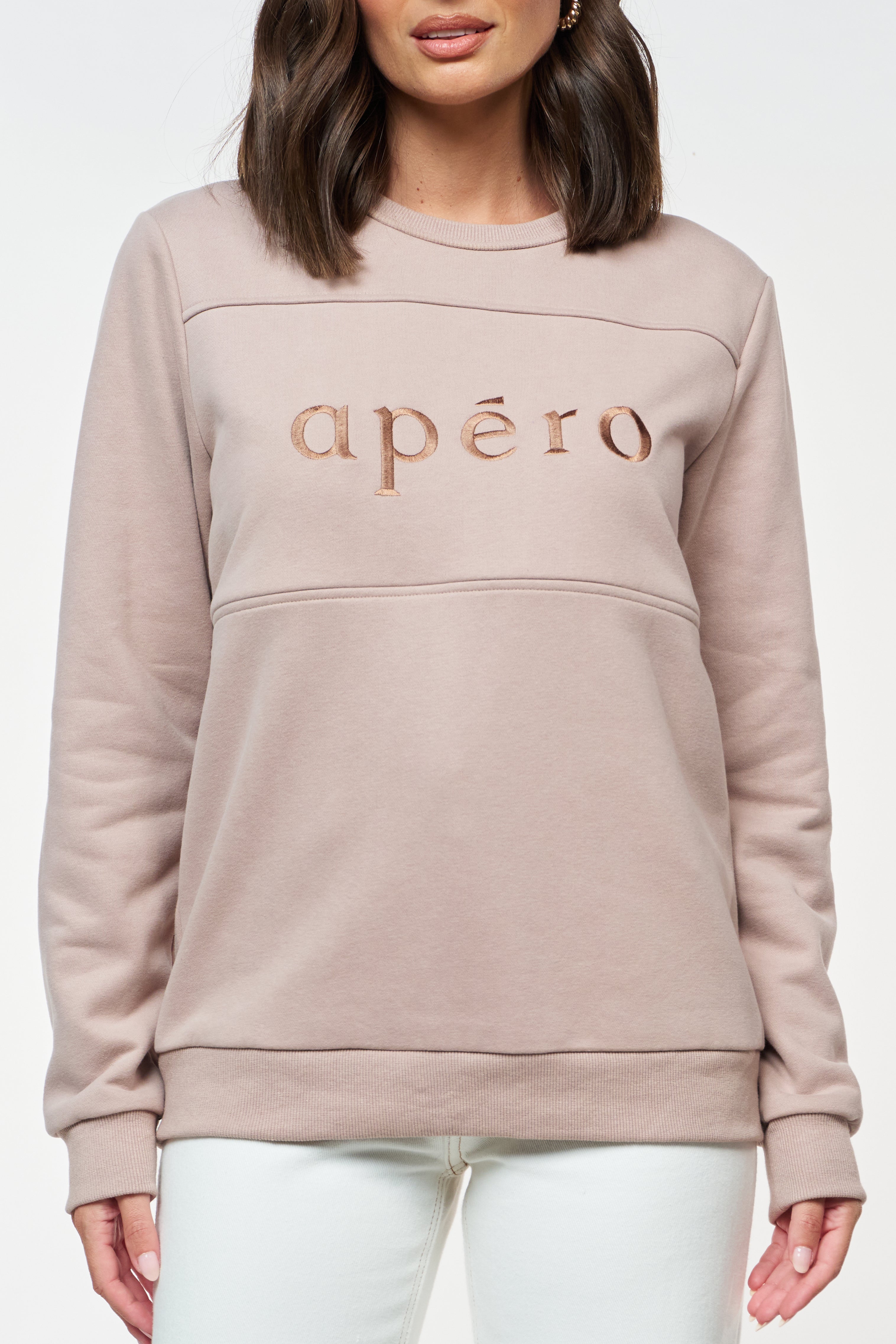 Light Pink Breastfeeding Friendly Jumper Apero Label