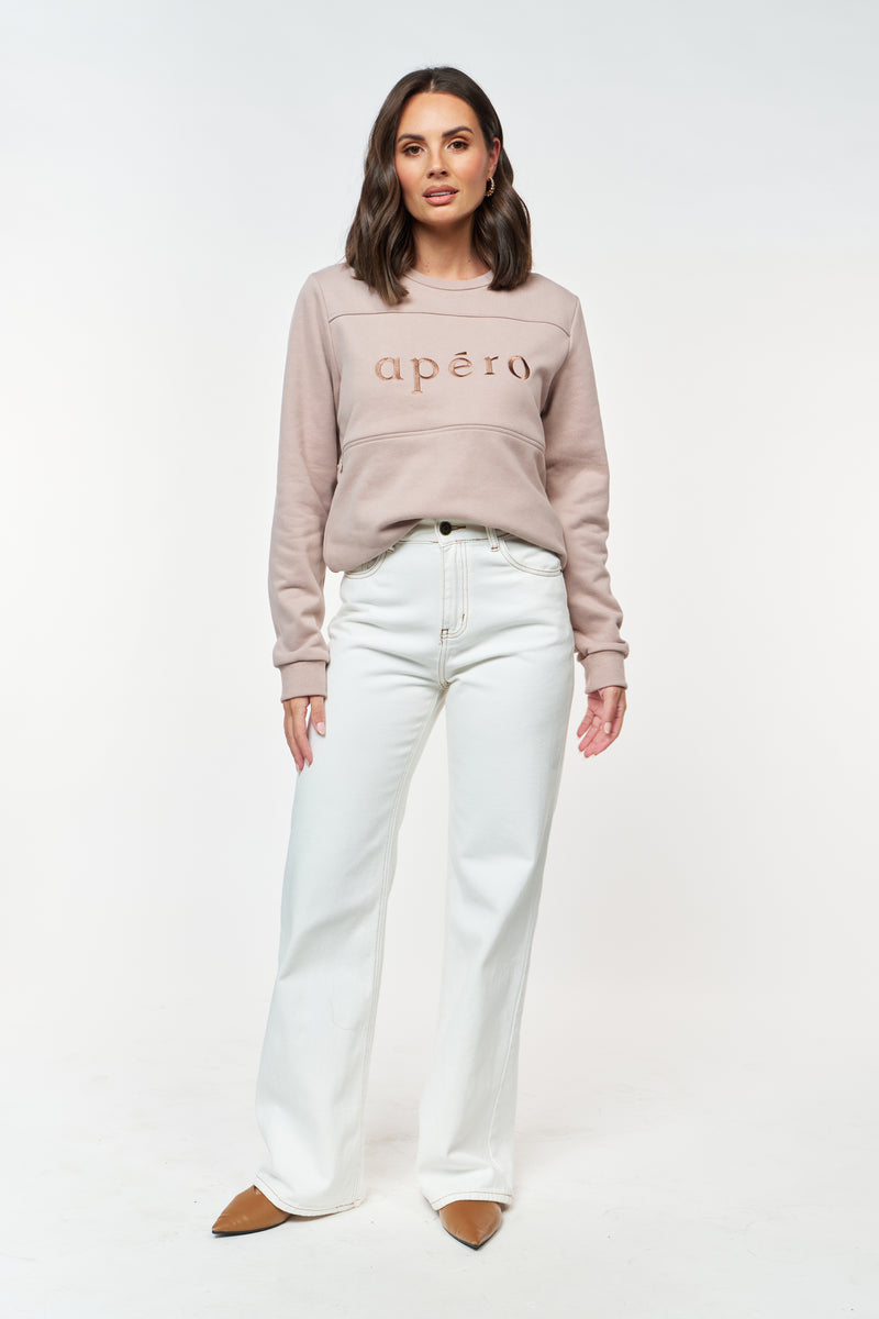 Light Pink Breastfeeding Friendly Jumper Apero Label