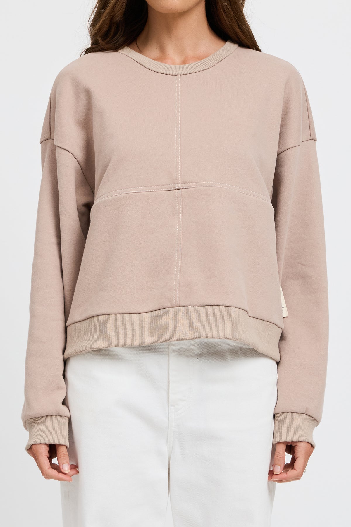 Miro Oversized Panel Jumper - Mushroom