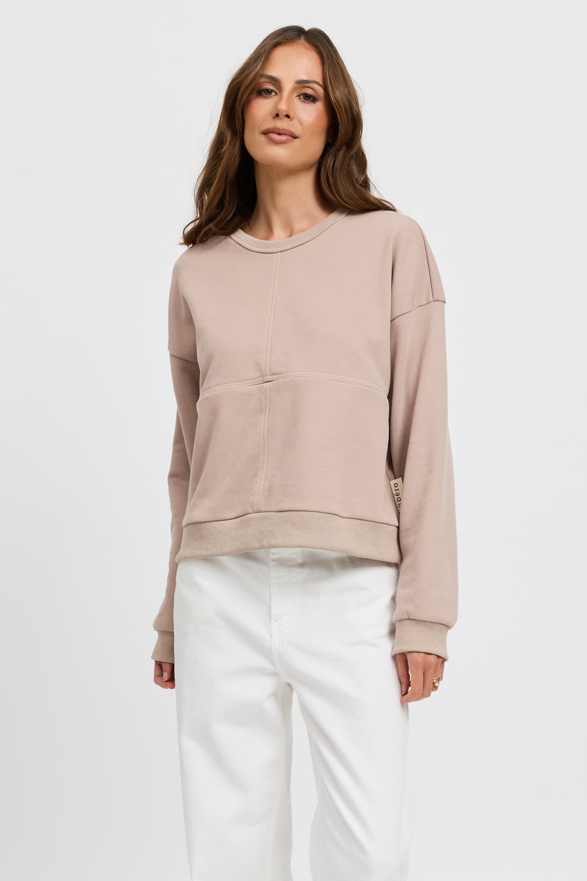 Miro Oversized Panel Jumper - Mushroom