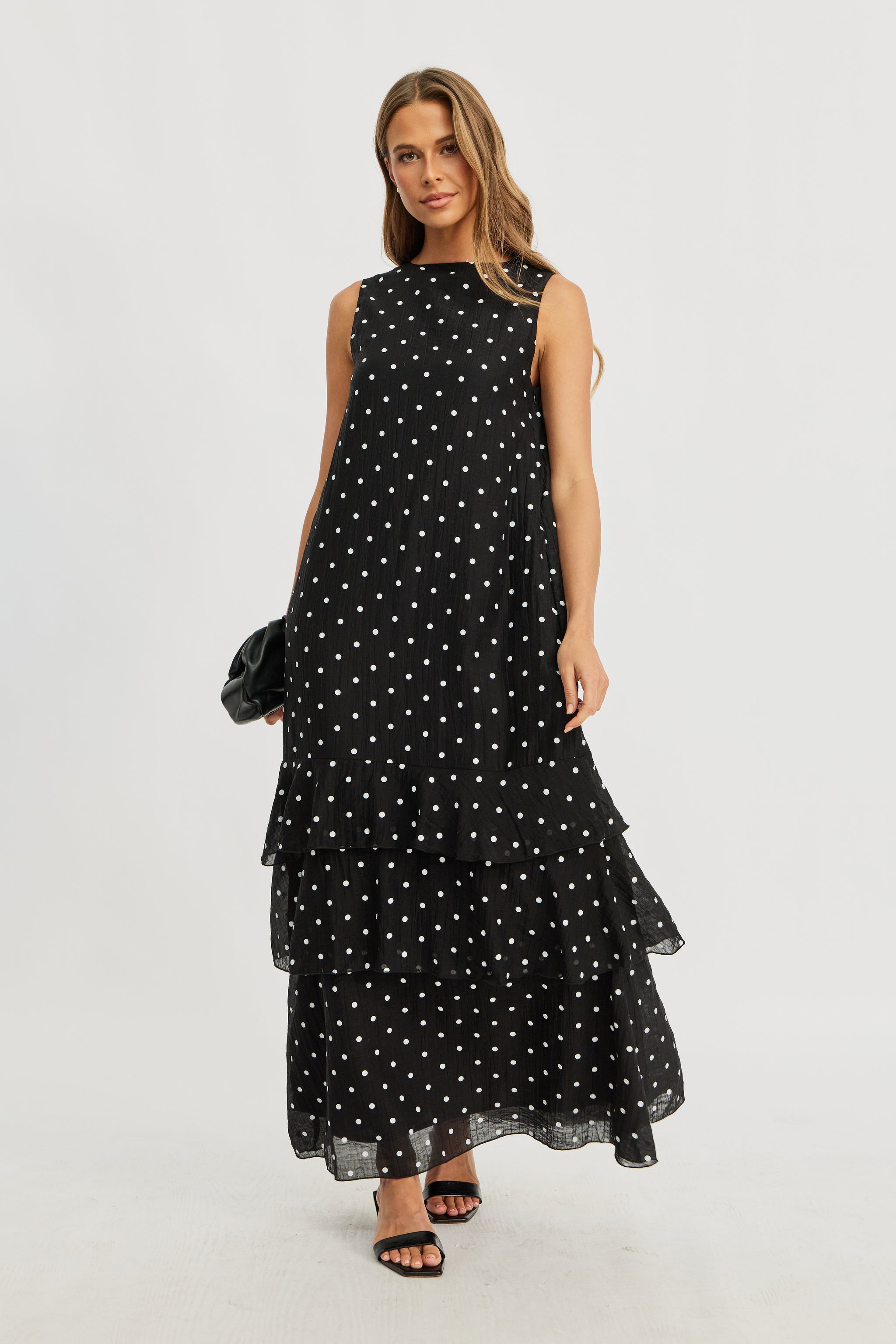 black maxi dress winter Unforgotten Black Wrap Front Maxi Dress With Side Split – Club L London