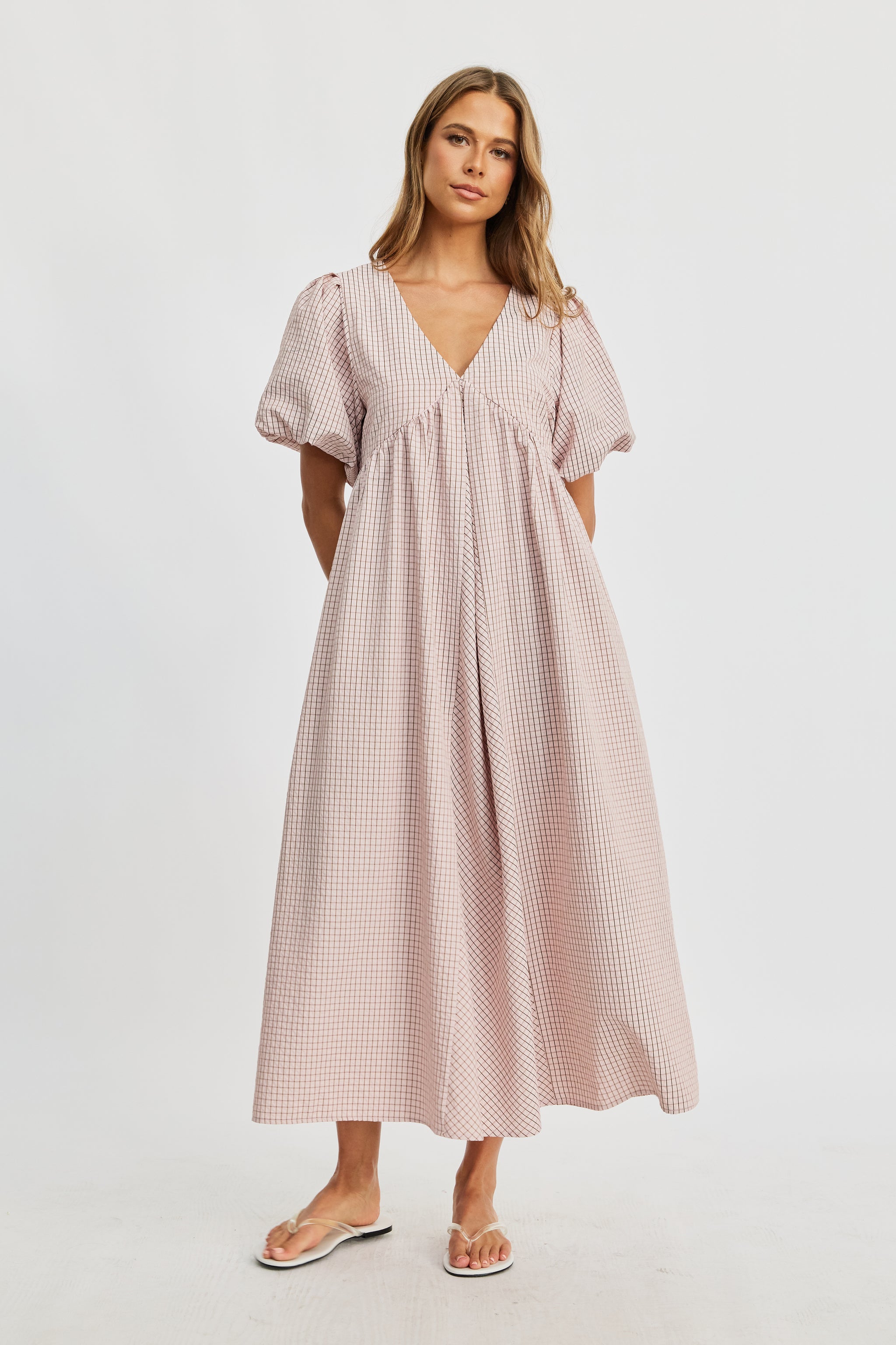 Nara Babydoll Midi Dress