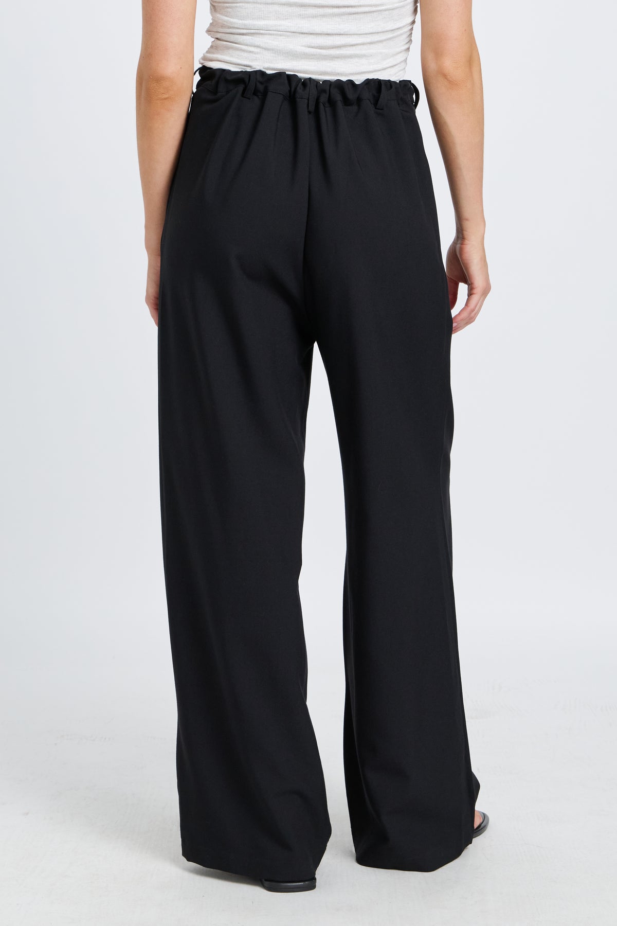 Zadie Adjustable Wide Leg Trouser - Black