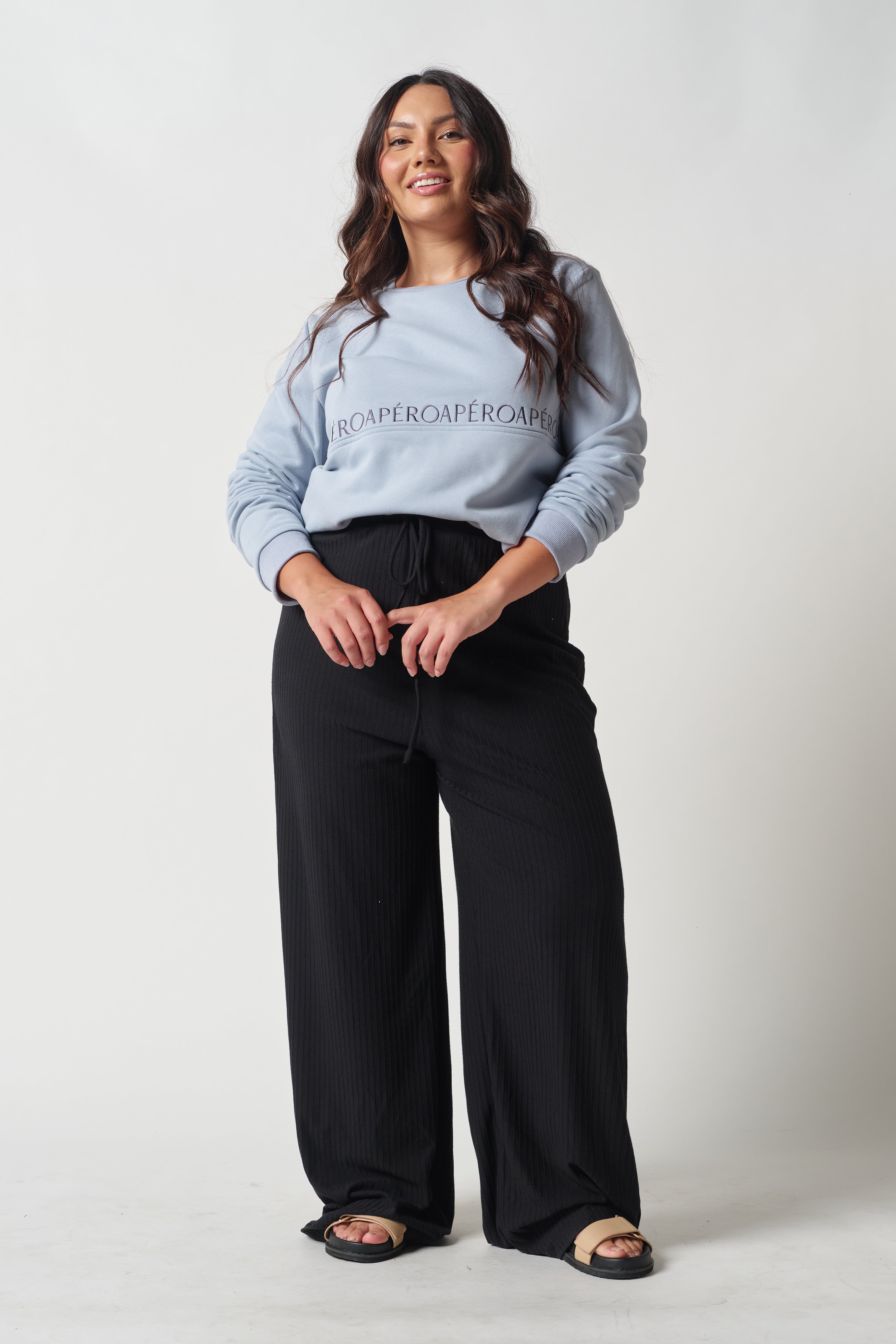 Light Blue Breastfeeding Friendly Jumper Apero Label