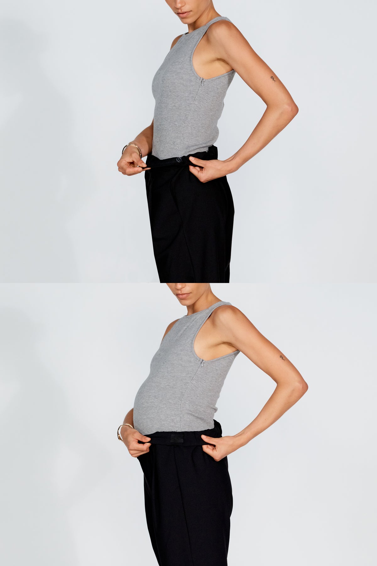 Sadie Adjustable Tailored Trouser - Black